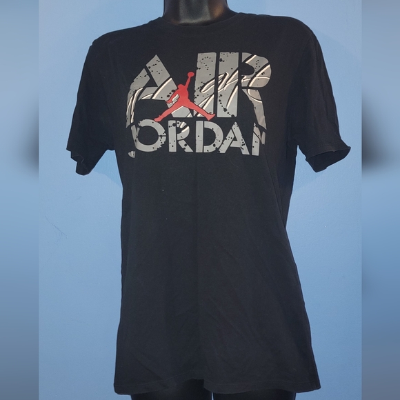 Jordan Black and Red Graphic Tee Size M - Picture 1 of 3